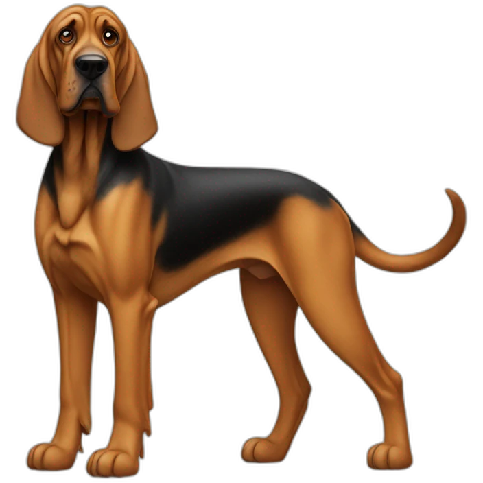 Bloodhound dog full body emoji