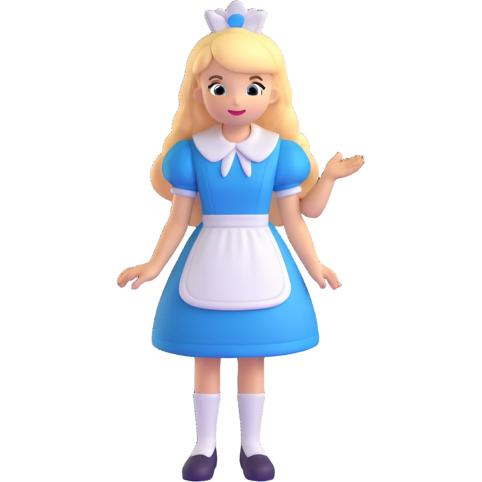Alice from Alice in Wonderland emoji