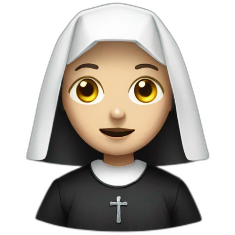 creepy nun  emoji