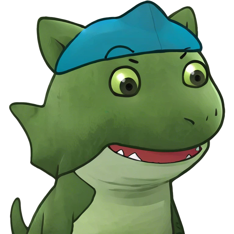 Cute kitty in shark hat emoji