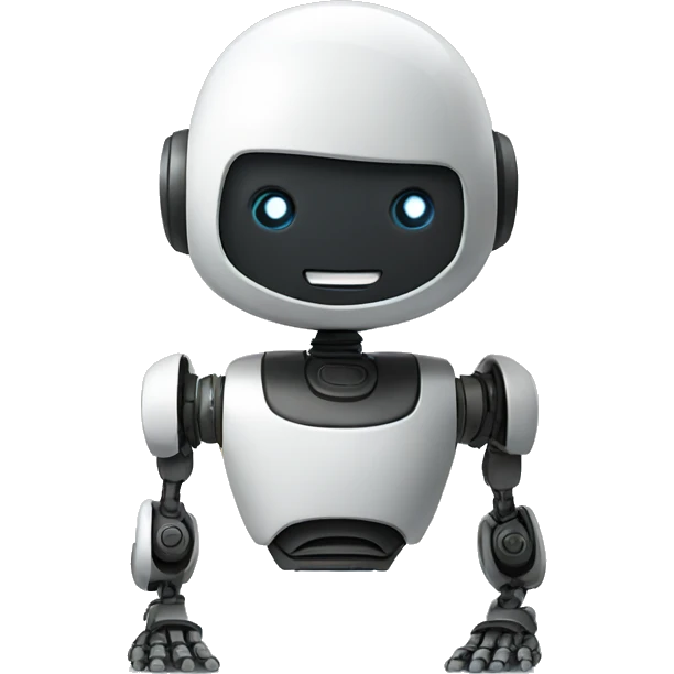 robot say Hello welcome  emoji