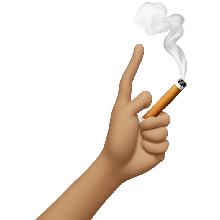 Person smoking emoji