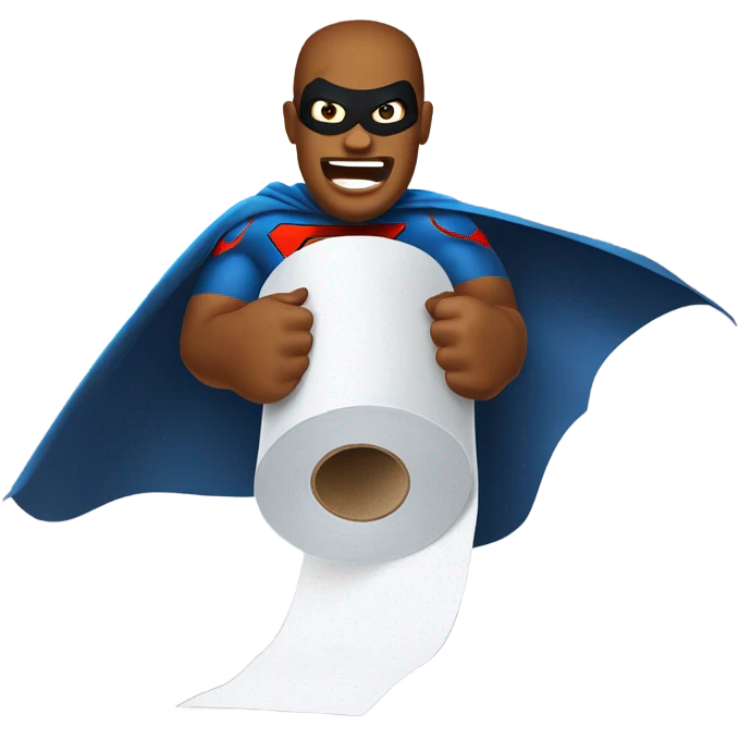 Toilet paper to the rescue emoji