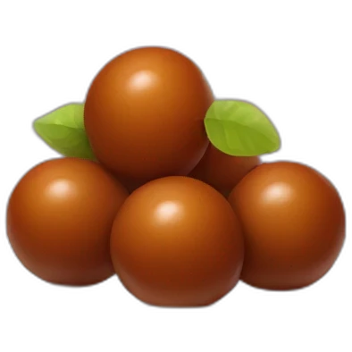 Indian sweet gulab jamun emoji