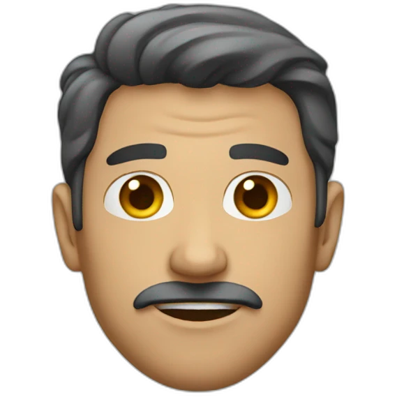 a man with no pipi emoji