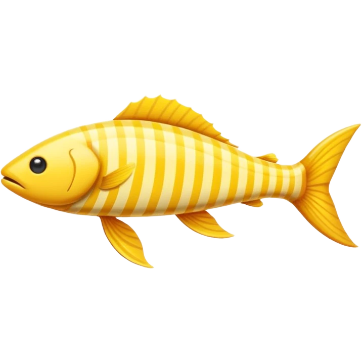 Yellow  çizgili uzun balık emoji
