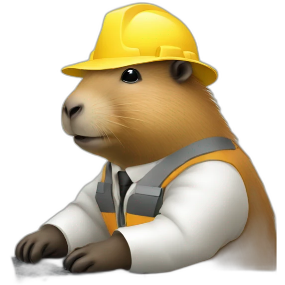 Capybara Engineer working on laptop emoji