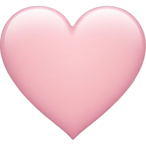 Light pink heart emoji