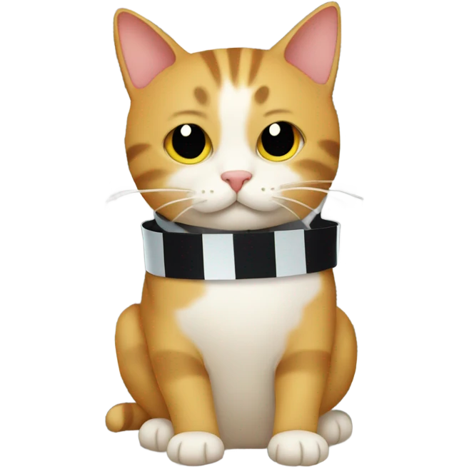 cat wearing a film strip  emoji