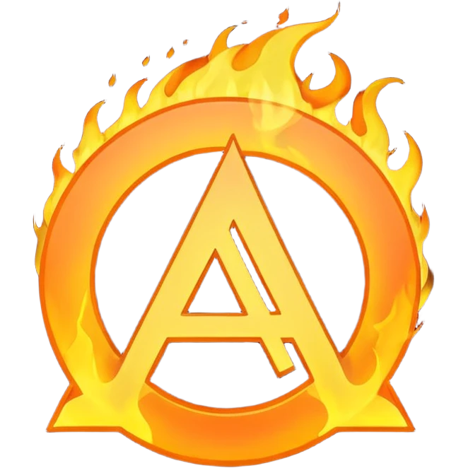 Flaming Anarchy Symbol emoji