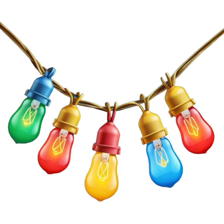 Chritsmas lights emoji