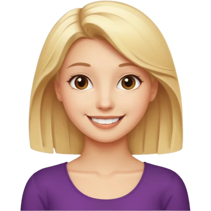 blonde girl in a graceful pose posing for the camera emoji