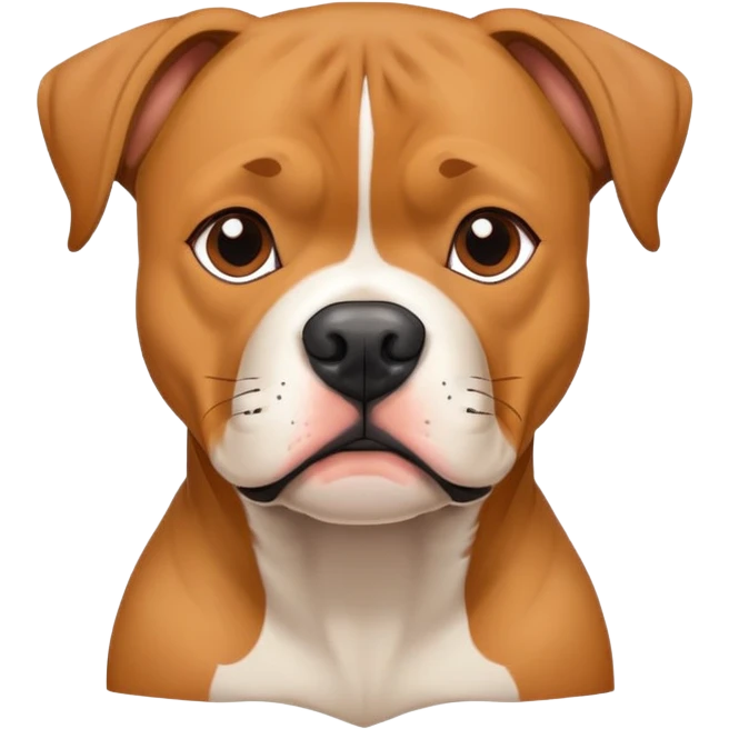 Boxer mixed with a pitbull  emoji