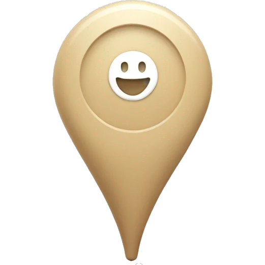 beige location pin emoji