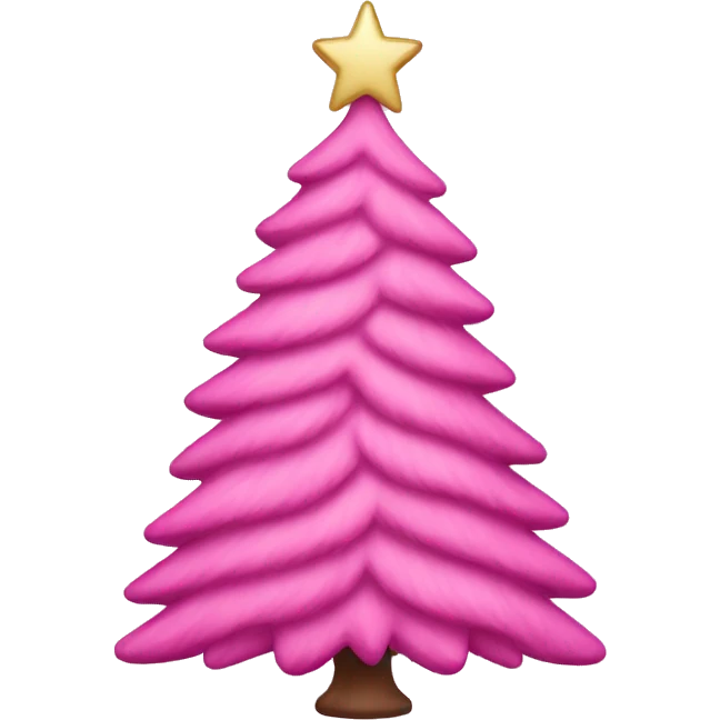 Pink Christmas tree emoji  emoji