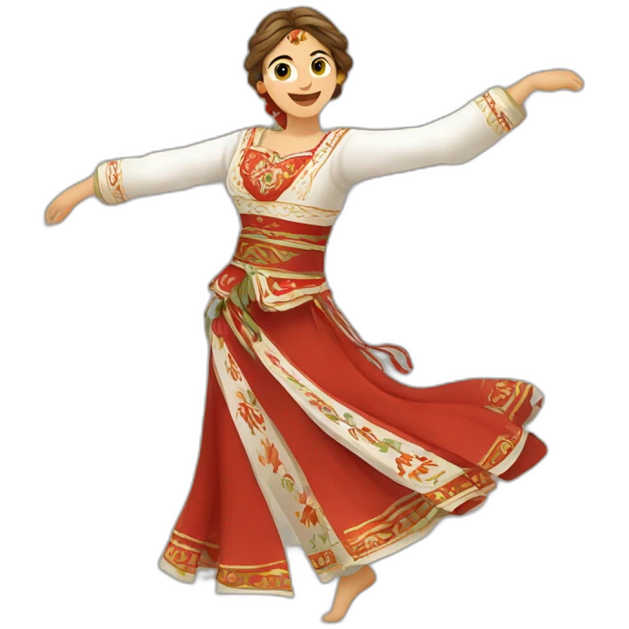 Traditional Bulgarian dance emoji