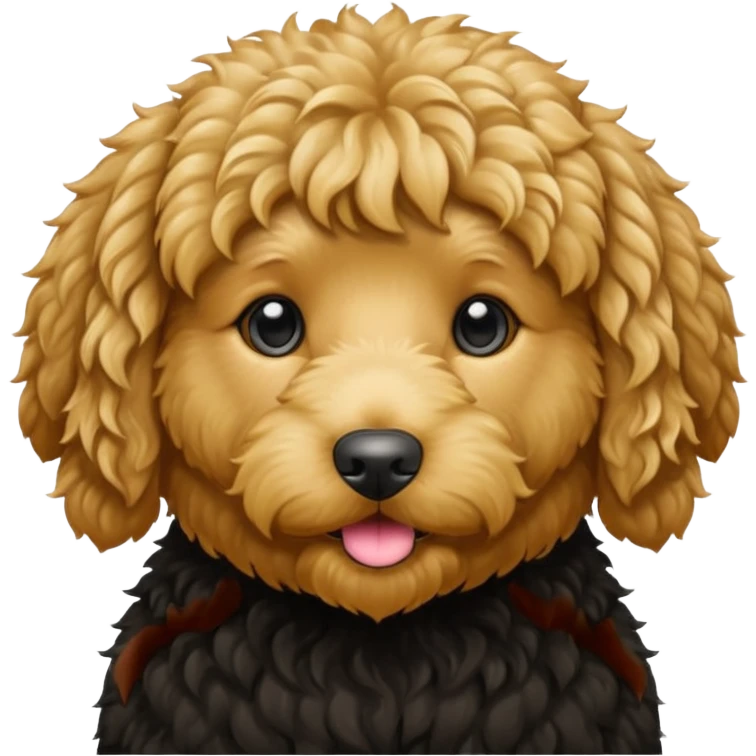 Black goldendoodle  emoji