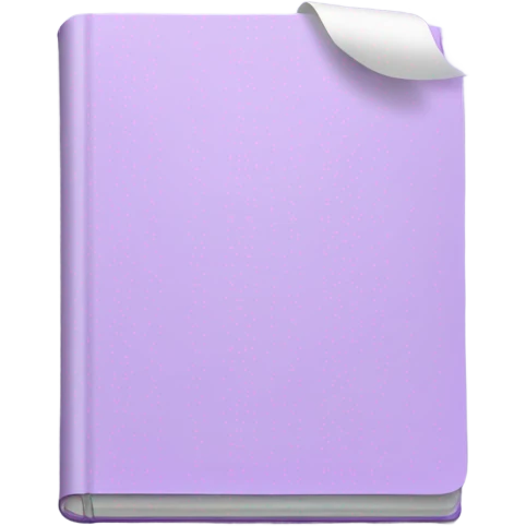 Light purple notepad  emoji