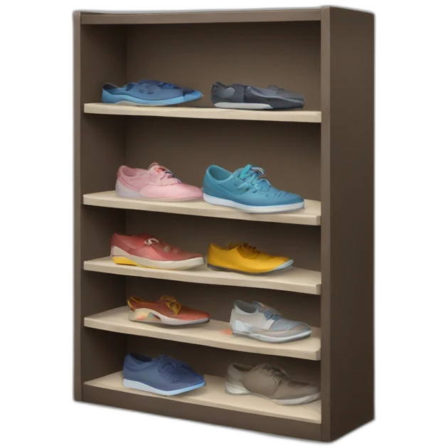 Shoe organizer without the hat on top emoji