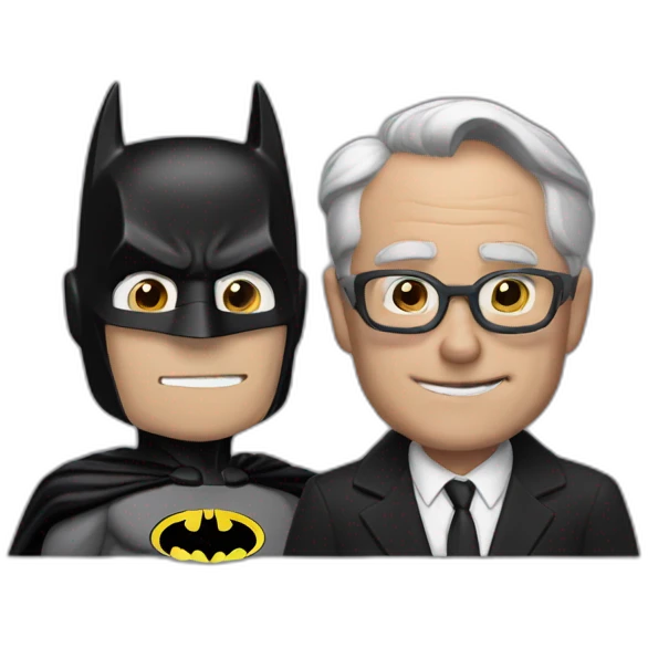 Alfred and Batman emoji