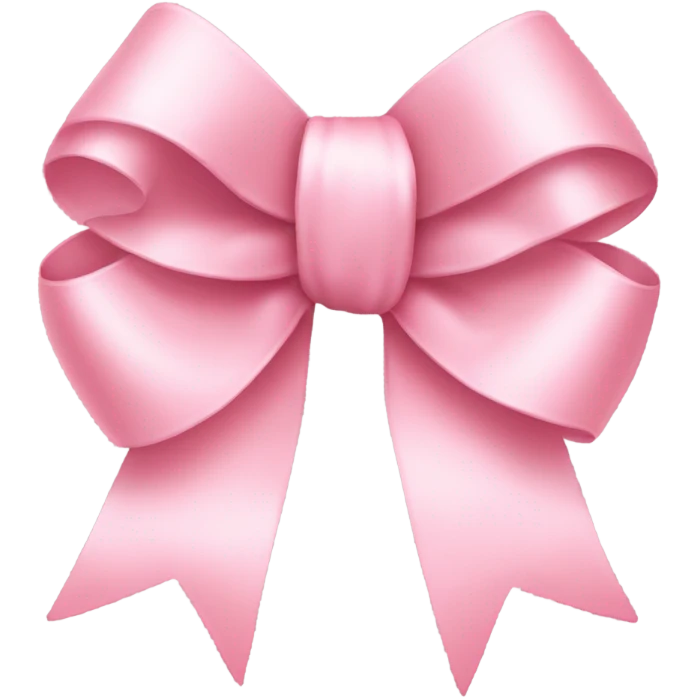light pink ribbon bow emoji