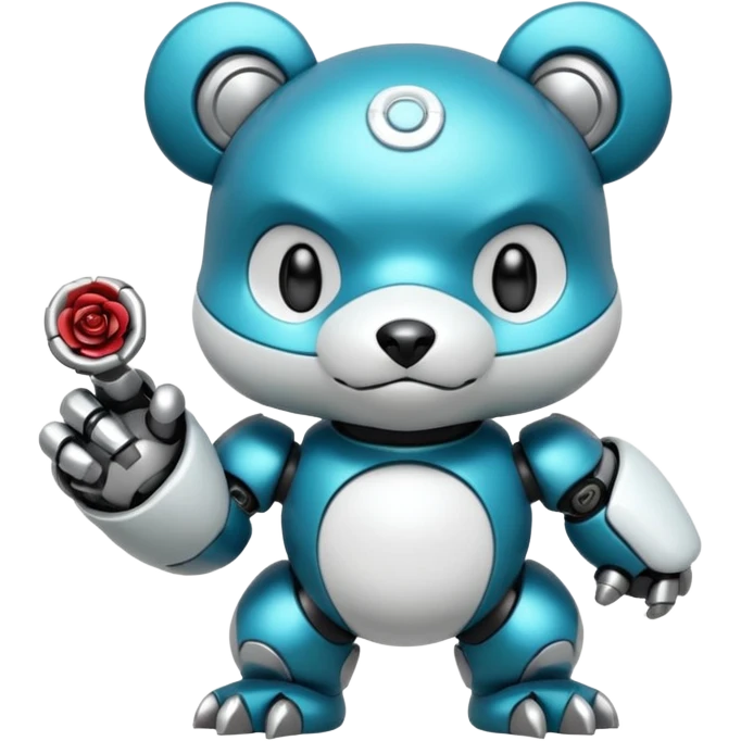 Badass Rosy Scary Oshawott-Robo-Pokémon emoji
