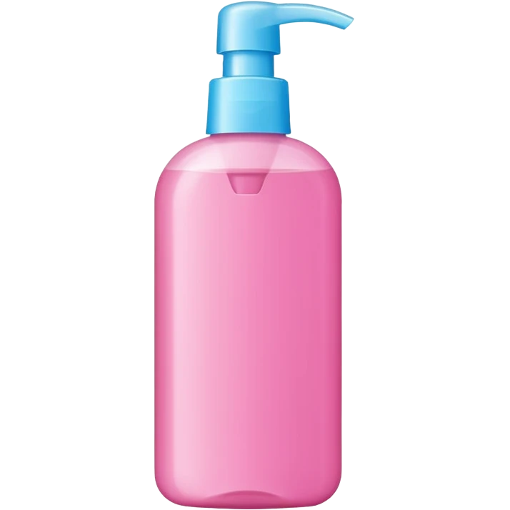 shampoo bottle in pink colour emoji