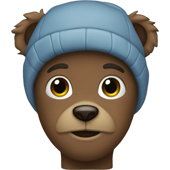 Blue teddy bear emoji