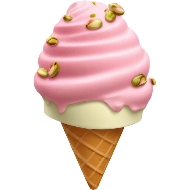 Rose Ice cream emoji