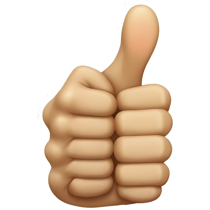 Huge thumbs up emoji