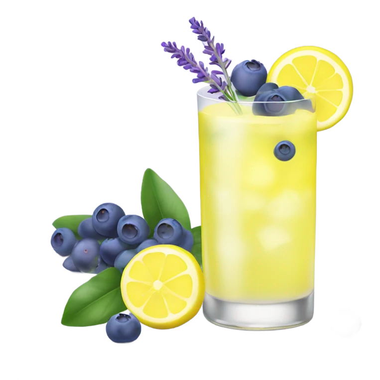 Blueberry lavender lemonade  emoji