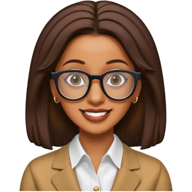 Cardi B wear glasses emoji