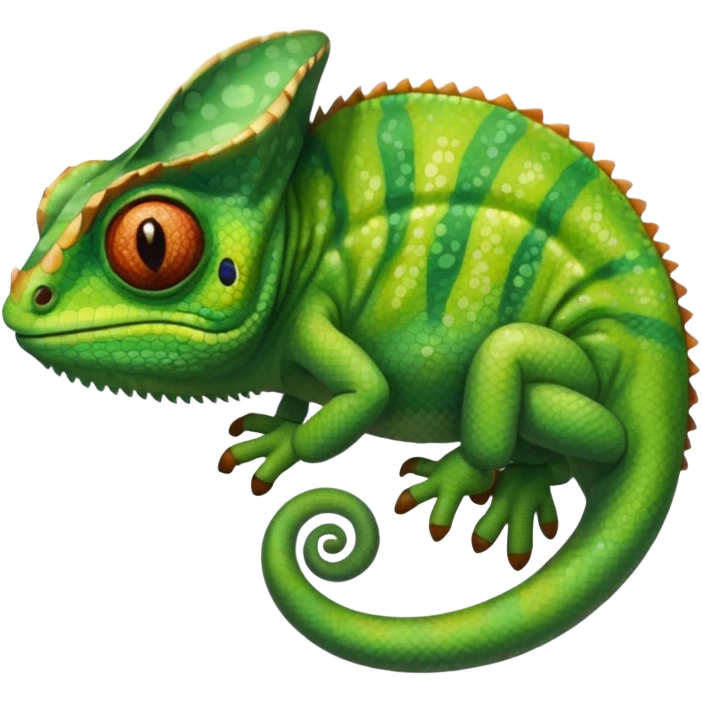 A chameleon with a shirt that says CELANS emoji
