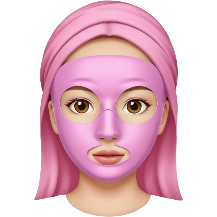mascarilla rosa emoji
