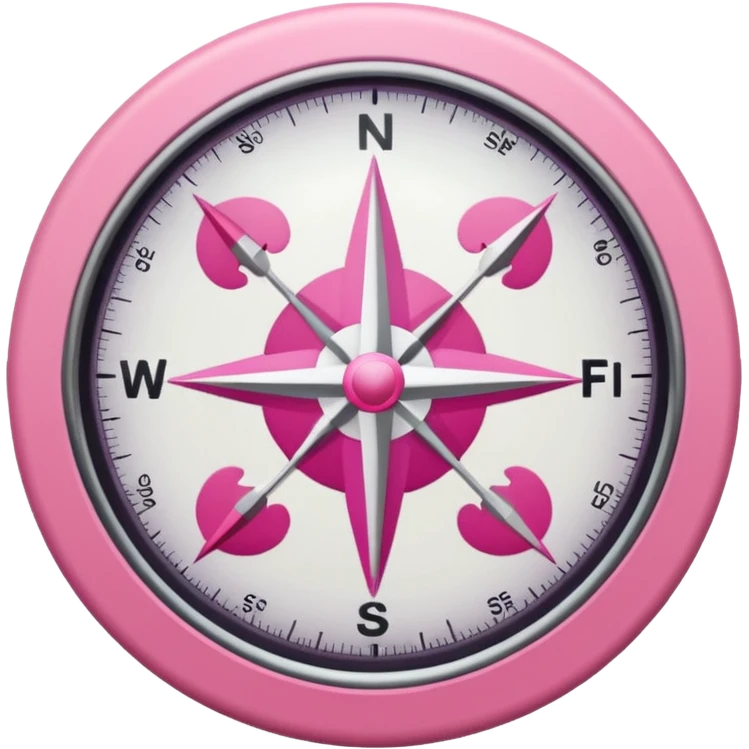mix light pink dark pink and white girly internet wifi compass emoji