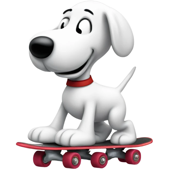 snoopy roller skating  emoji