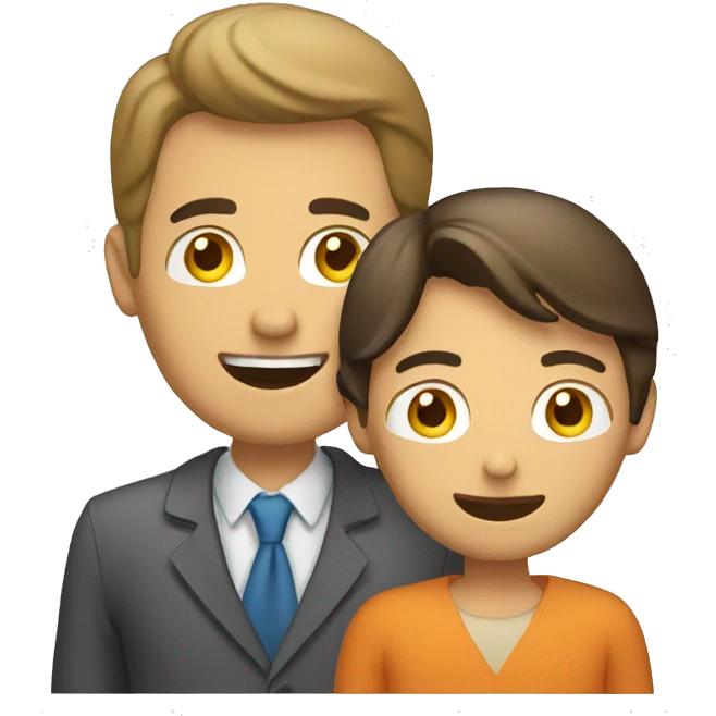 Man talking to a customer emoji