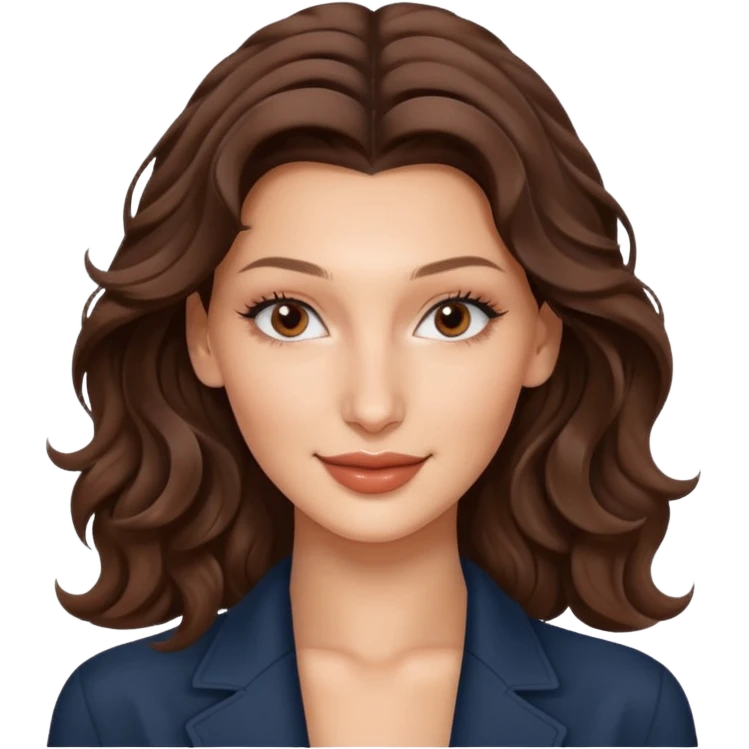 Bella hadid wavy hair emoji