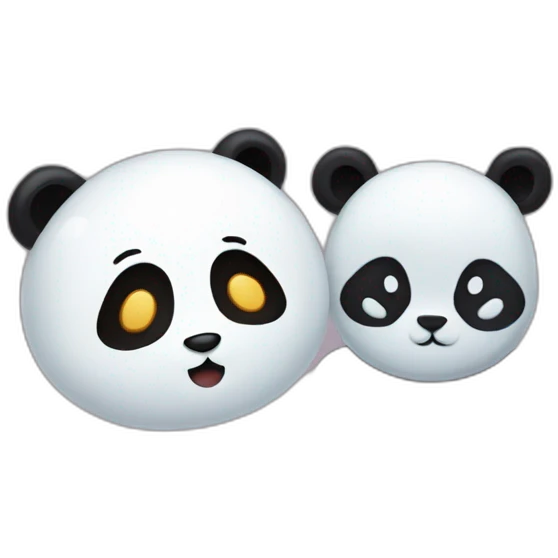 Panda and ghost combo emoji