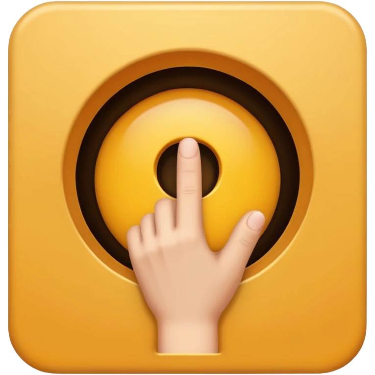 Finger in a hole emoji