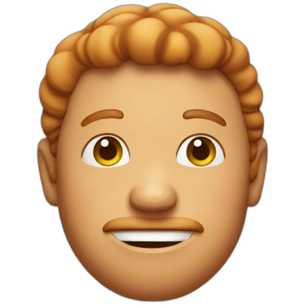Round face gingy lad emoji