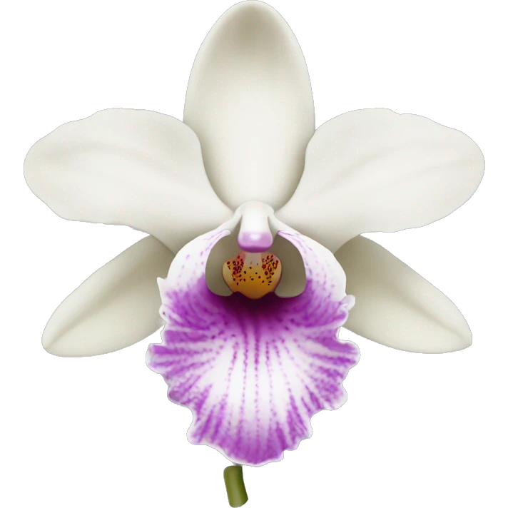 Pale colour orchid emoji