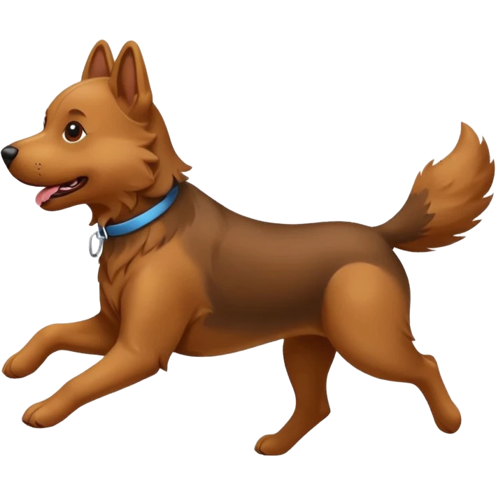 dog running emoji