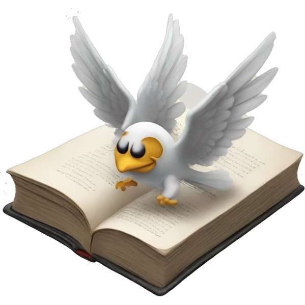 Book with me wings  emoji