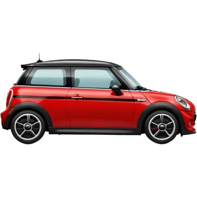 Mini one rot mit schwarzen Streifen emoji