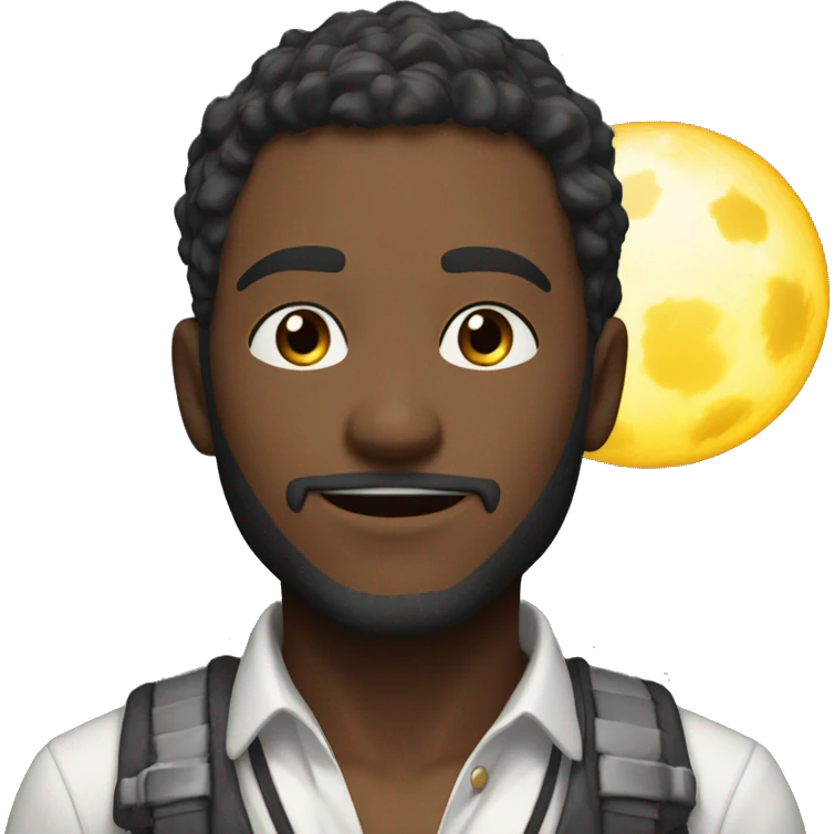 a anime character casting a powerfull skills with a quote ''come to moonlight and enjoy gaming with us'' emoji
