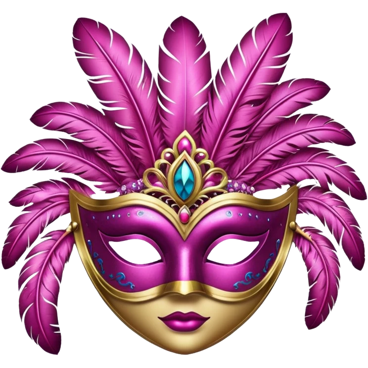 karnaval maskesi pembe emoji