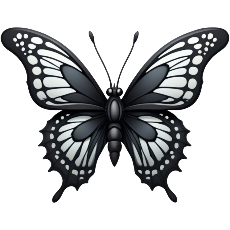 Edgy Gothic Badass Cool Butterfly emoji