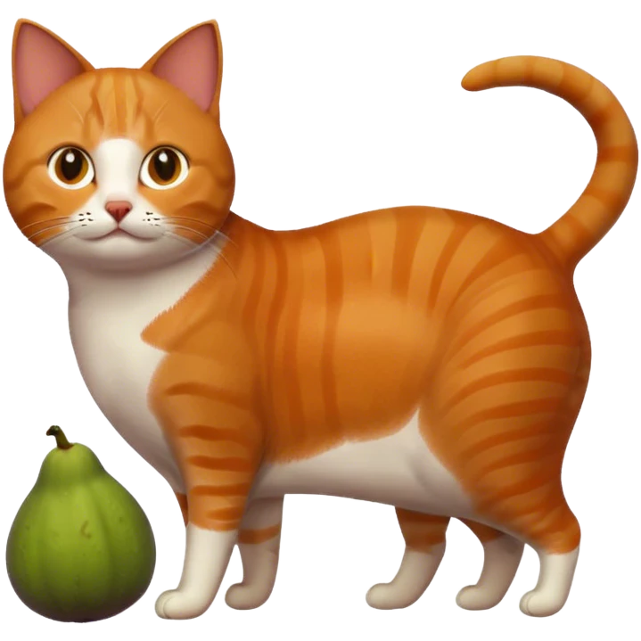Cat with a fig emoji