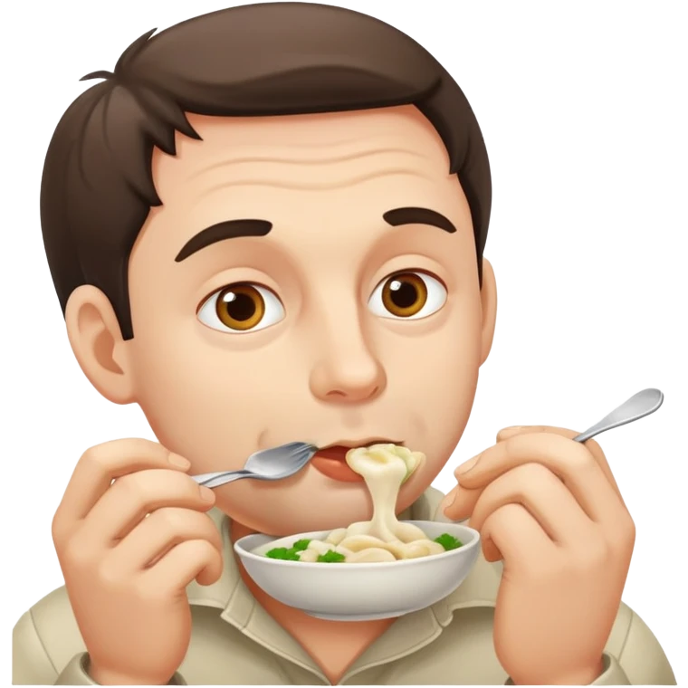 man eat pelmeni emoji